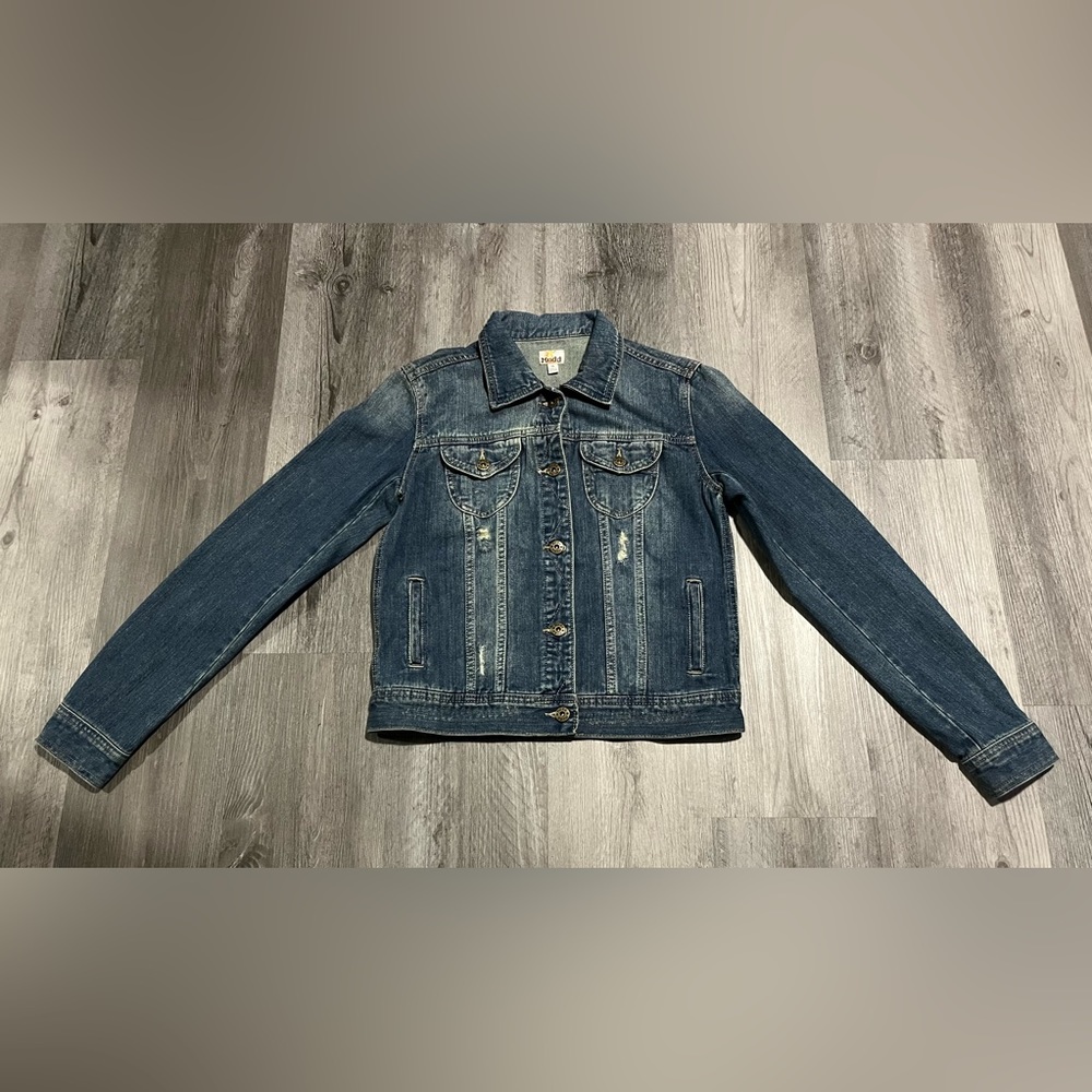 Mudd Distressed Jean Jacket - Size Women’s Medium - Denim Jacket